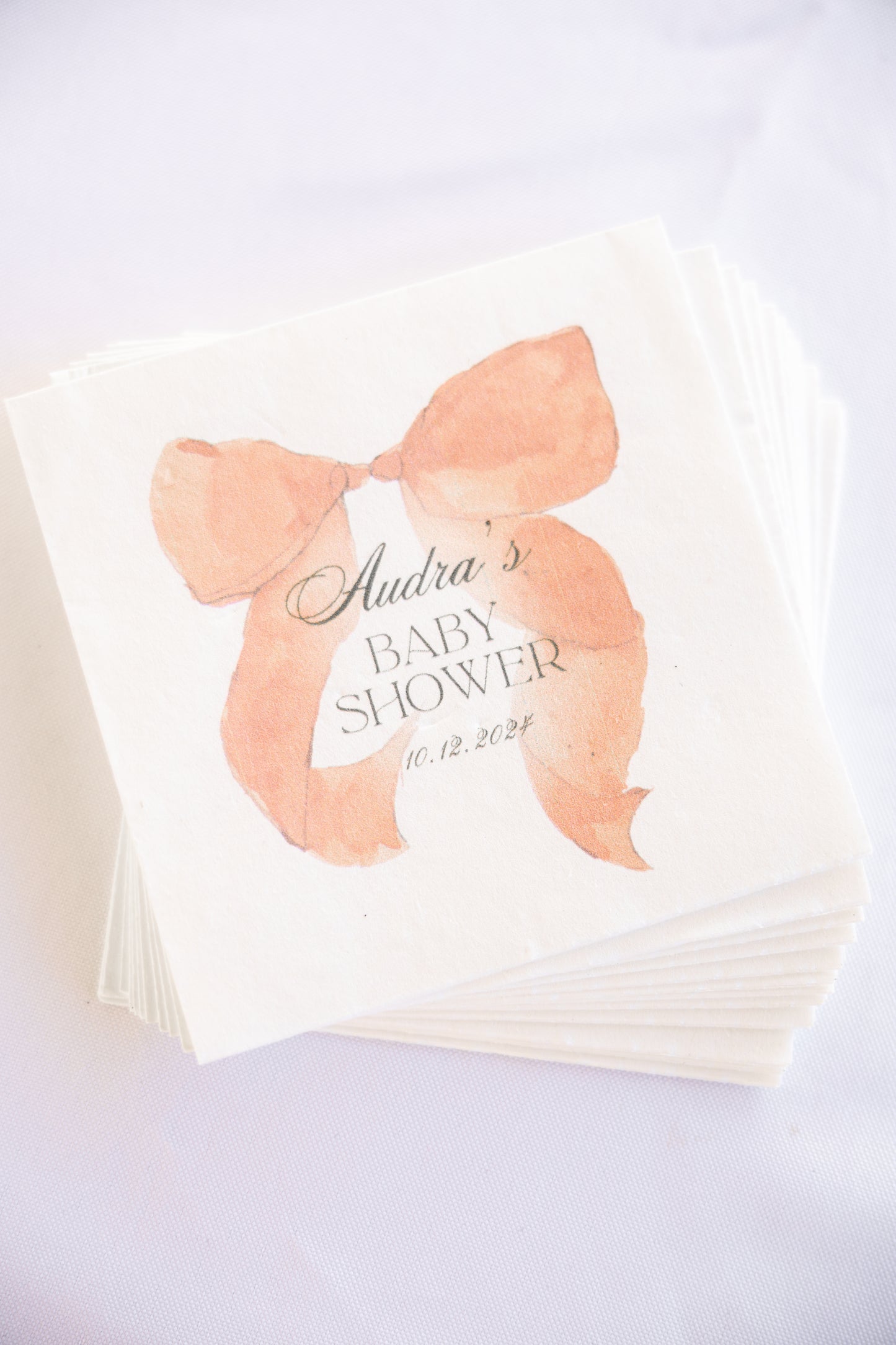 'Bows, Pearls, and a Sweet Baby Girl' Baby Shower Collection