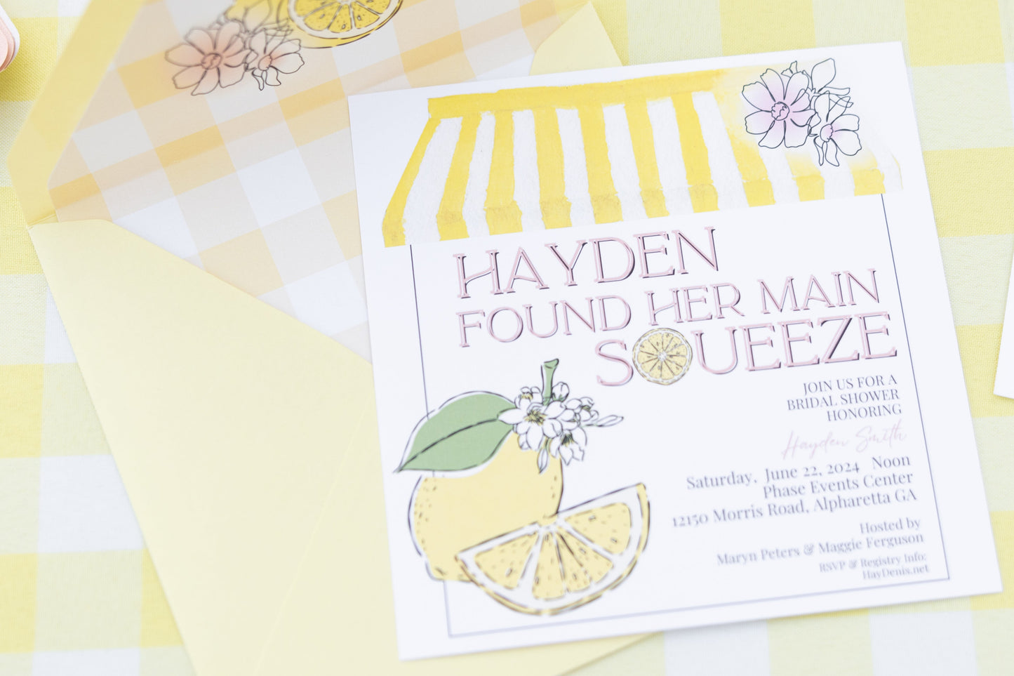 'Found Her Main Squeeze' Wedding Shower Collection