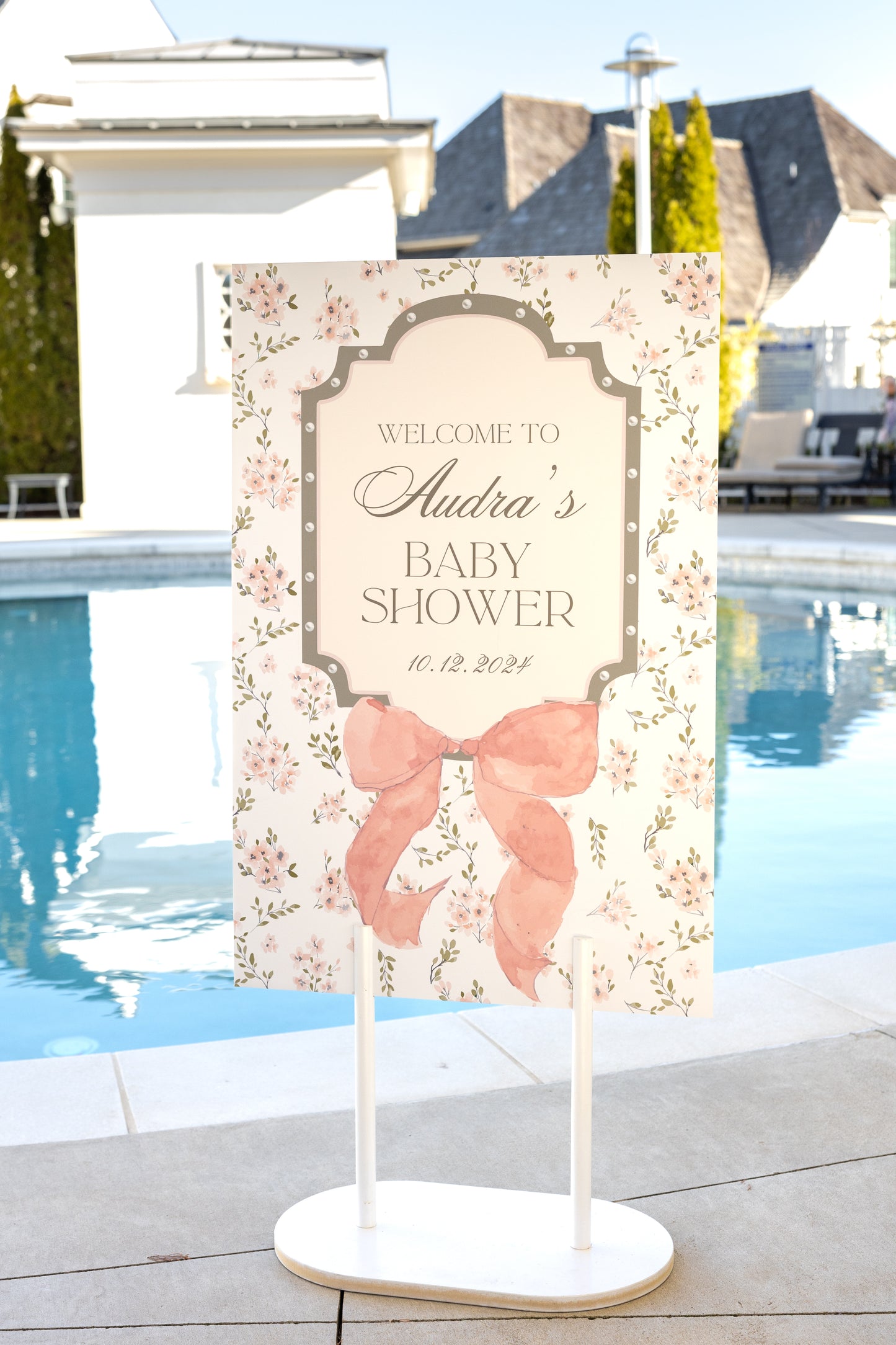 'Bows, Pearls, and a Sweet Baby Girl' Baby Shower Collection
