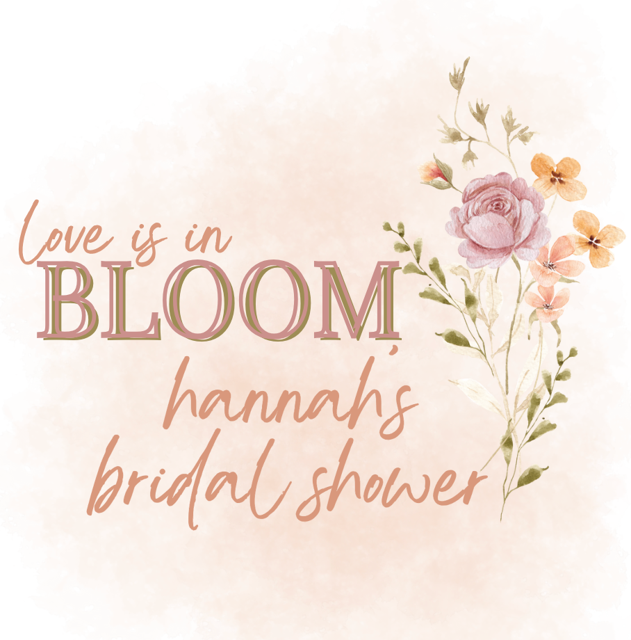 'Love is in Bloom' Wedding Shower Collection
