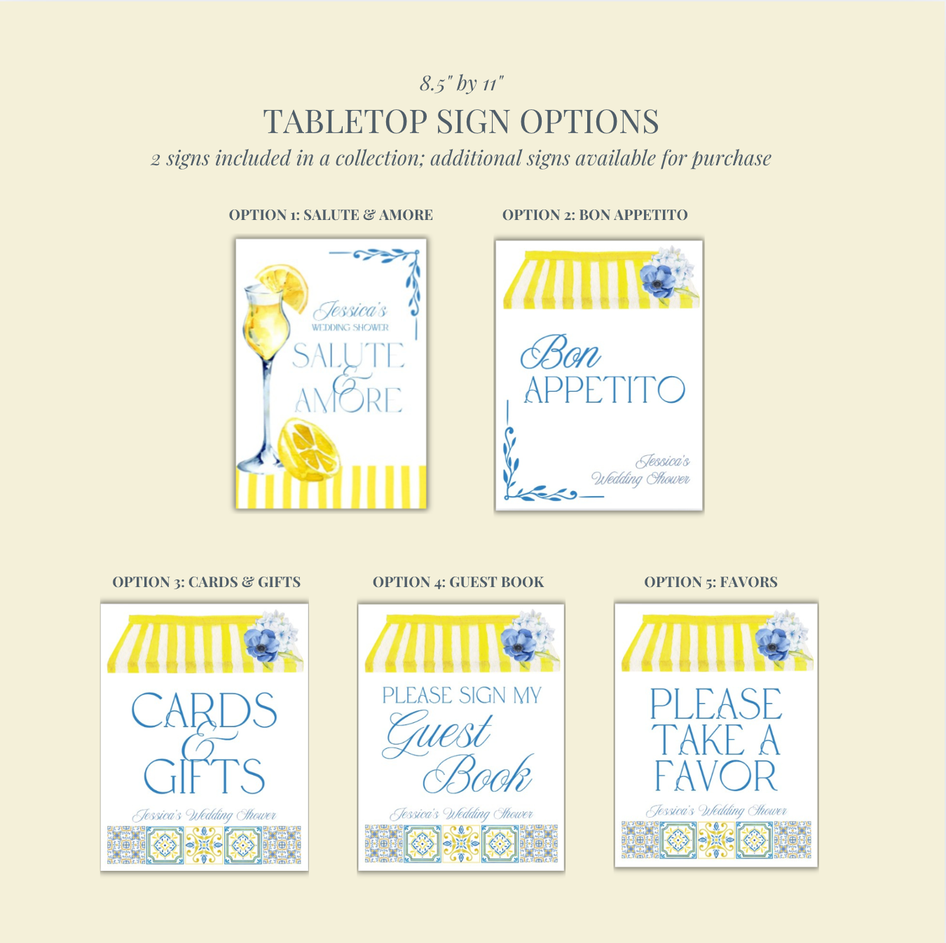 'That's Amore' Wedding Shower Collection