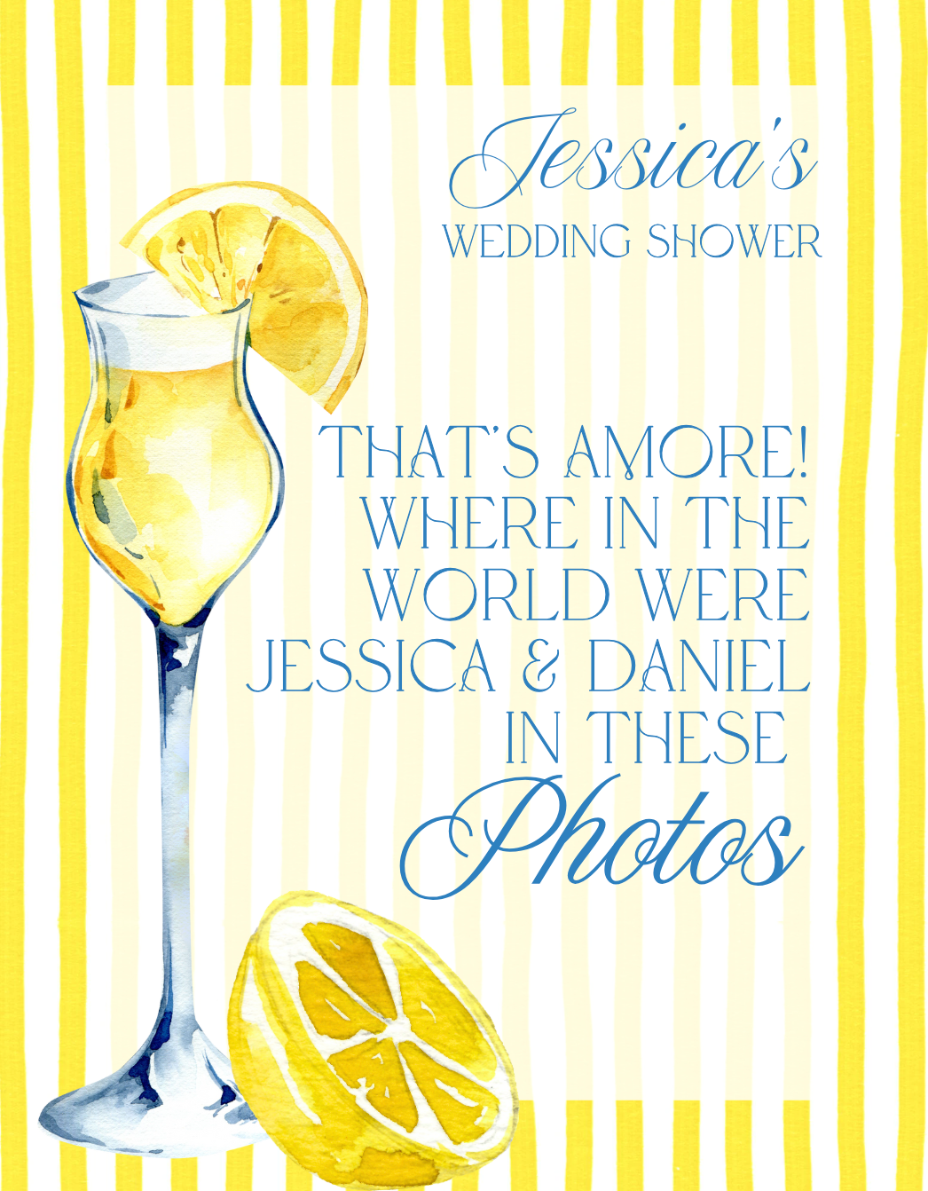 'That's Amore' Wedding Shower Collection