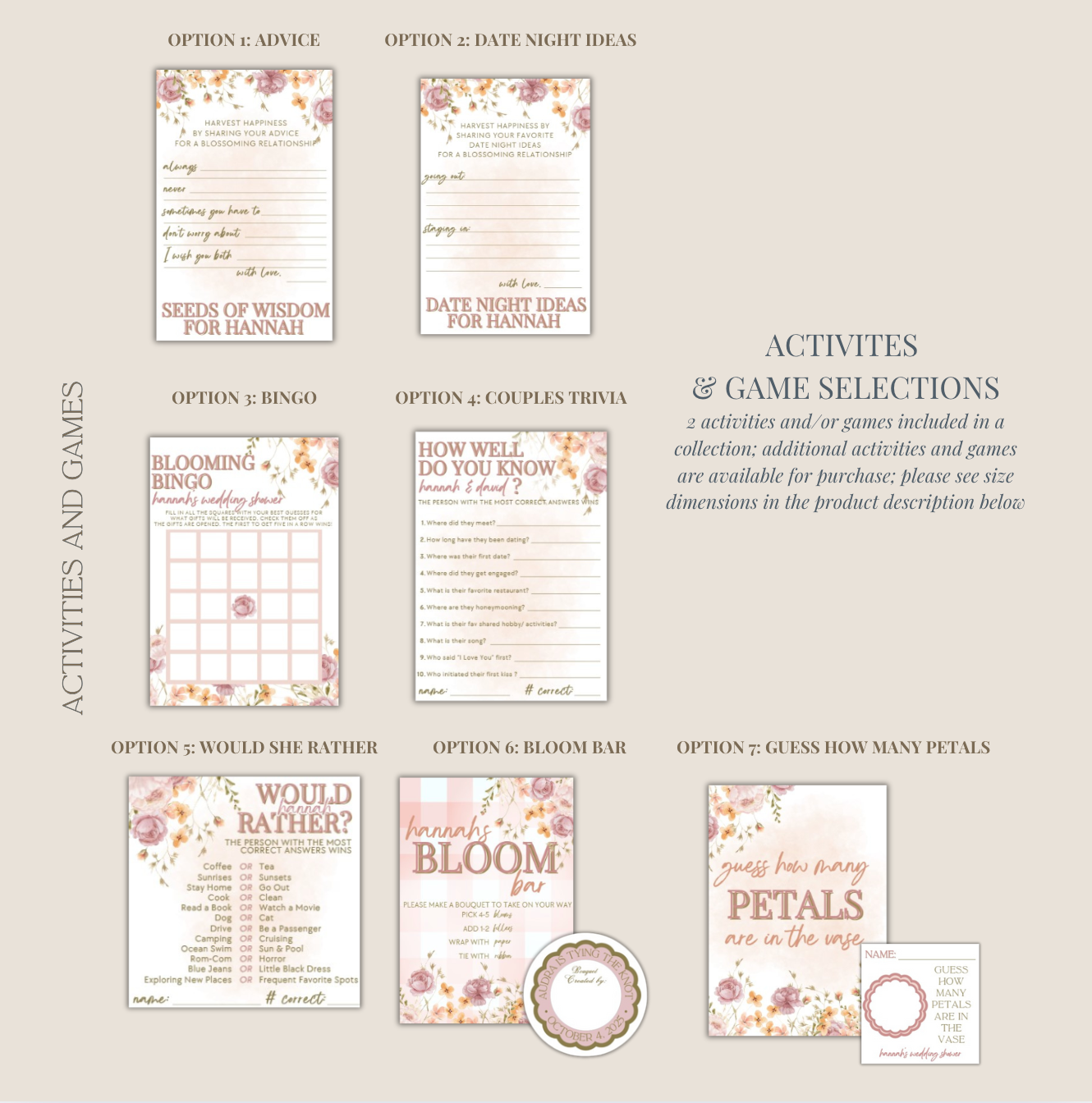 'Love is in Bloom' Wedding Shower Collection