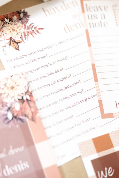 'Love is in Bloom' Wedding Shower Collection