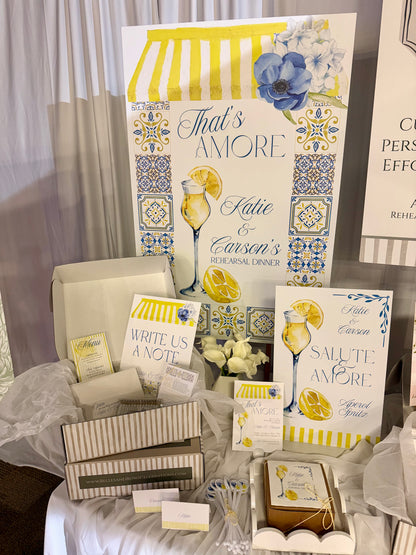 'That's Amore' Rehearsal Dinner Collection