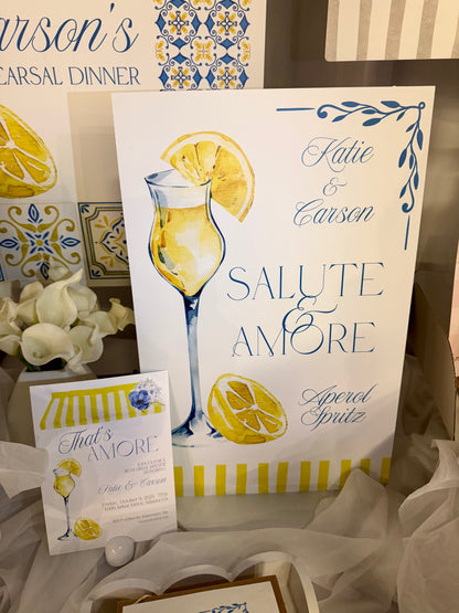 'That's Amore' Rehearsal Dinner Collection
