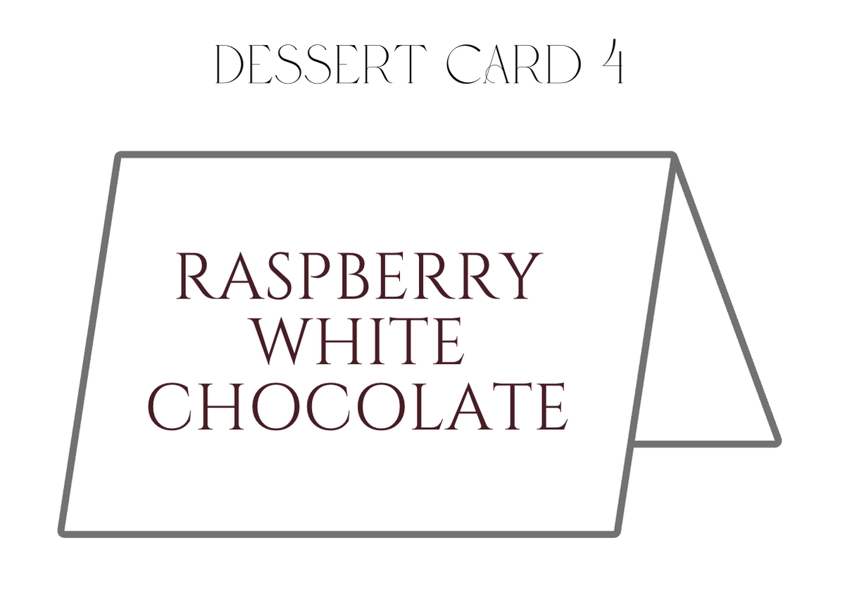 Dessert Label Cards (4 count) | Kylie & Ryan 09.26.26