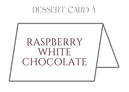 Dessert Label Cards (4 count) | Kylie & Ryan 09.26.26