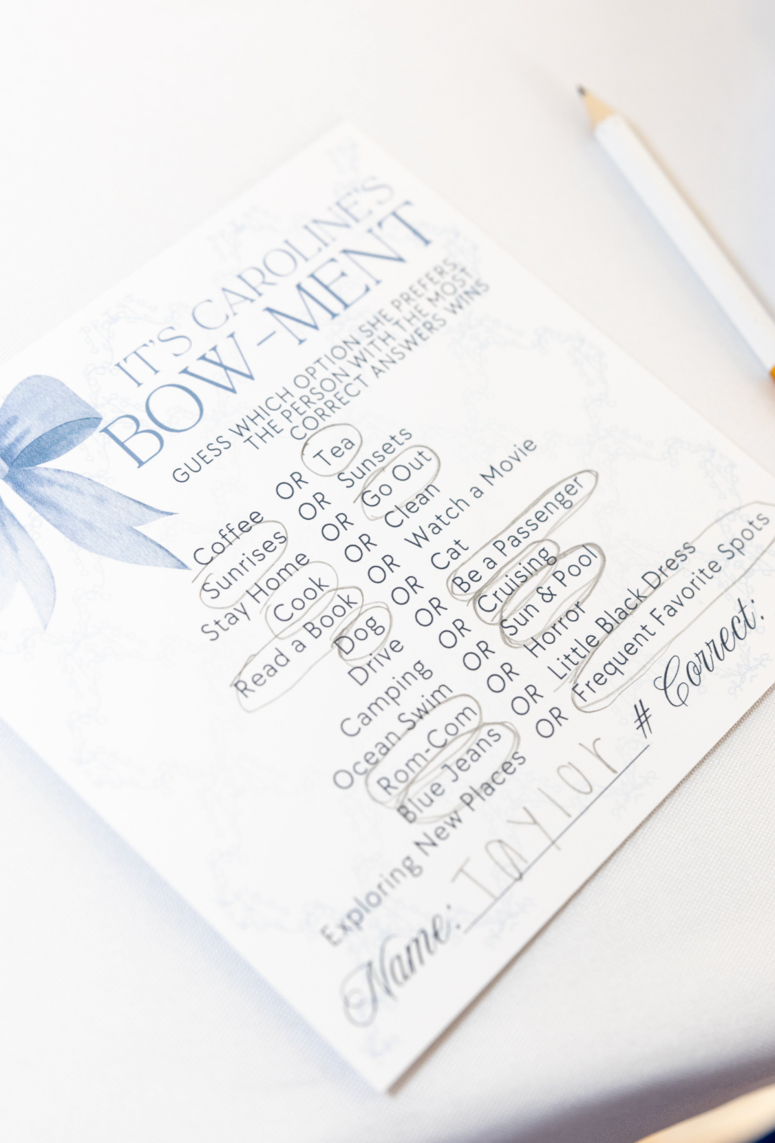 'Tying the Knot' Wedding Shower Collection