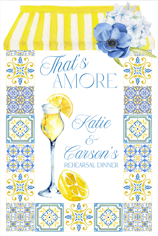 'That's Amore' Rehearsal Dinner Collection