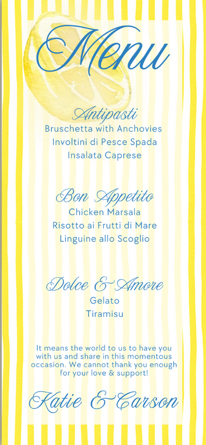 'That's Amore' Rehearsal Dinner Collection