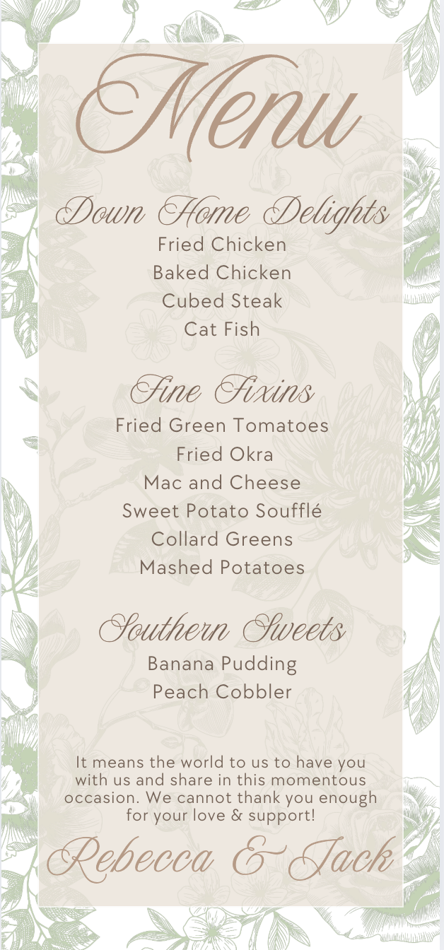 'Southern Chic' Rehearsal Dinner Collection