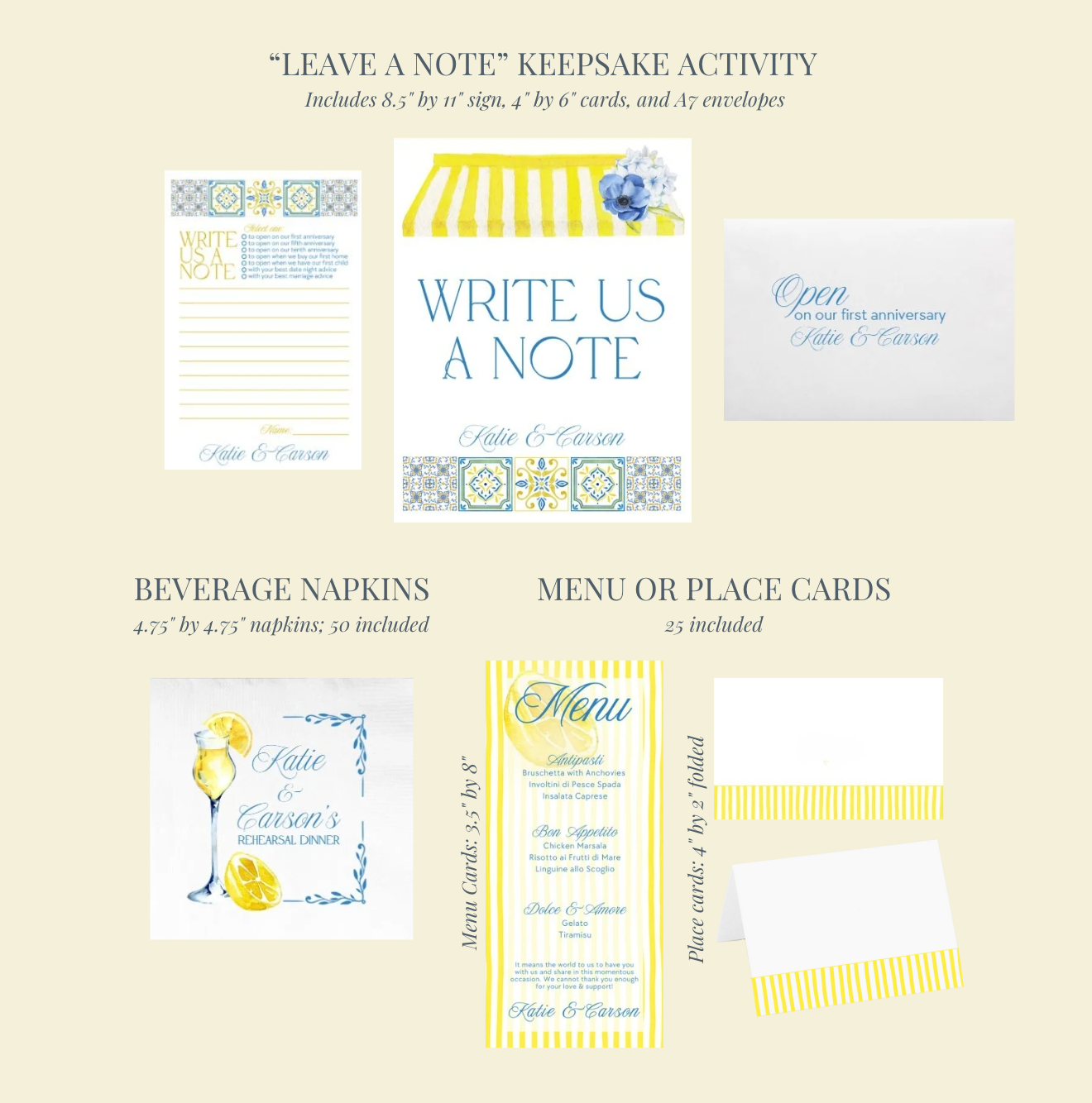 'That's Amore' Rehearsal Dinner Collection