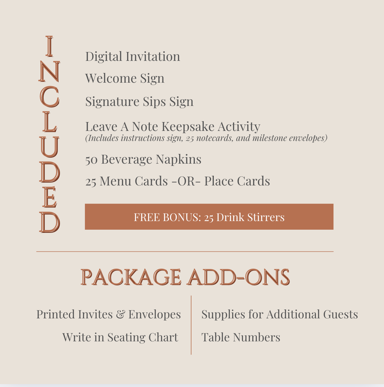 'Golden Hour Gathering' Rehearsal Dinner Collection