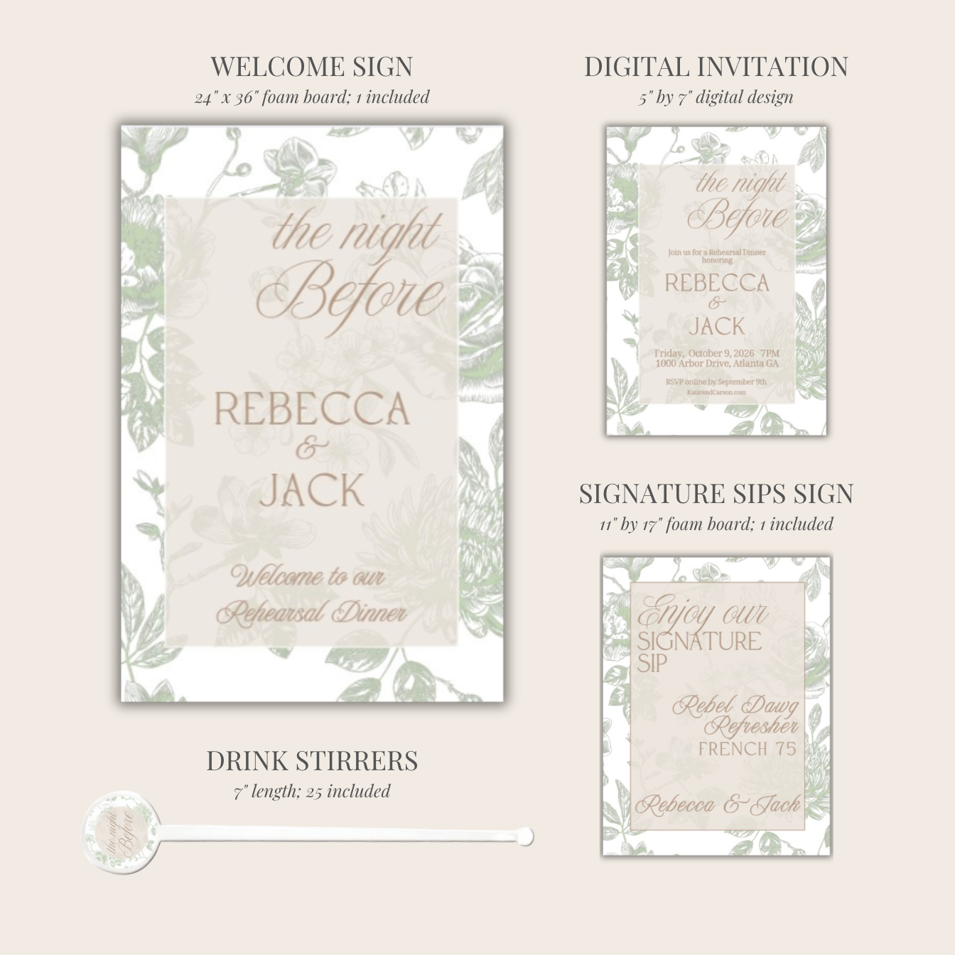 'Southern Chic' Rehearsal Dinner Collection