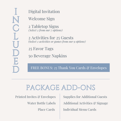 'Tides of Love' Wedding Shower Collection