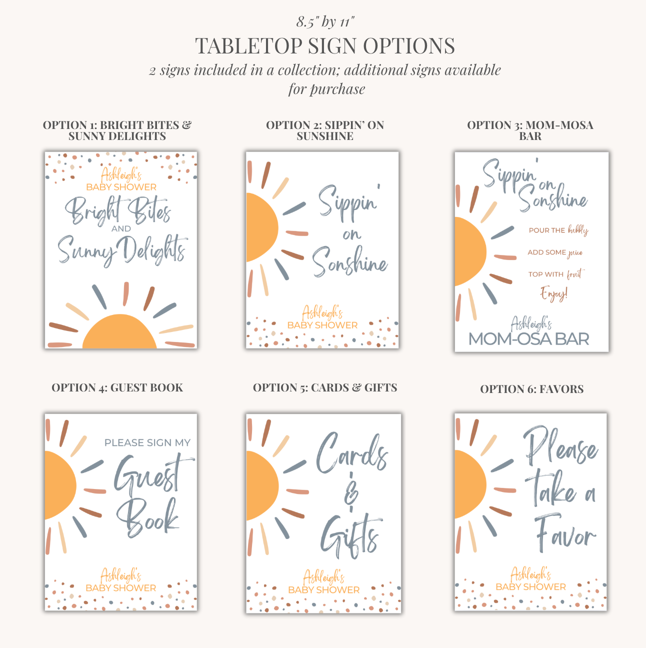 'Here Comes the Son' Baby Shower Collection