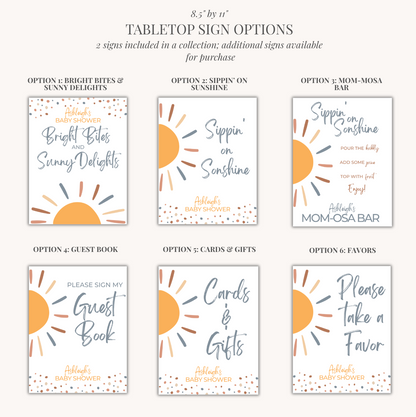 'Here Comes the Son' Baby Shower Collection