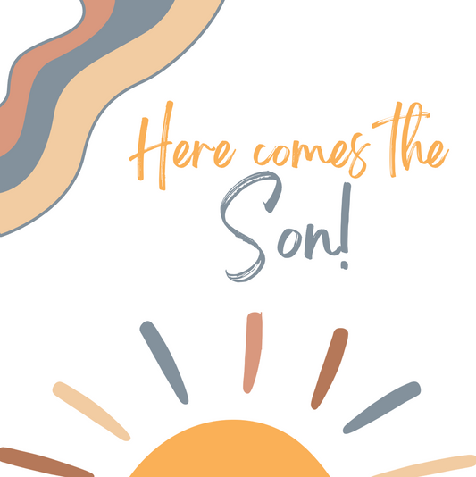 'Here Comes the Son' Baby Shower Collection