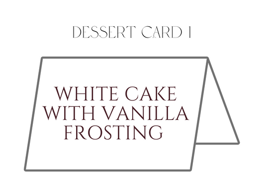 Dessert Label Cards (4 count) | Kylie & Ryan 09.26.26