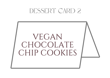 Dessert Label Cards (4 count) | Kylie & Ryan 09.26.26